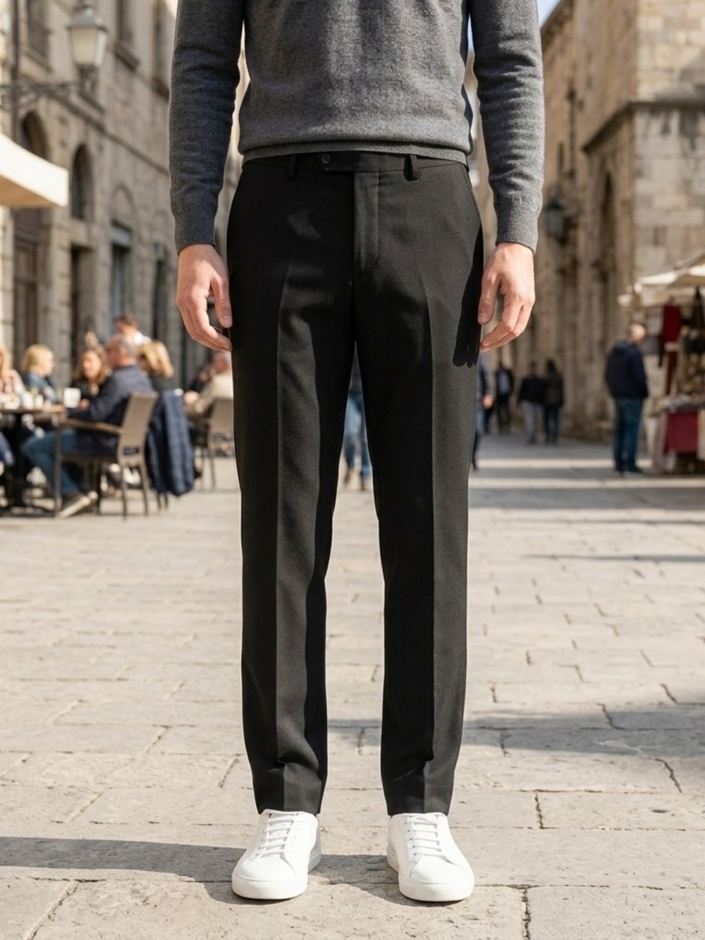 J.Ferrar Black Dress Pants Slim Fit Mens Size 30x30 - Picture 4 of 5